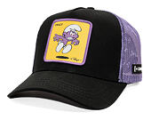 Kšiltovka Capslab - Smurfs Trucker - Crazy - Black / Purple