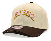 Kšiltovka Mitchell & Ness - Blush Sand Classic Red - New York Knicks - Sand/Brown