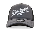 Kšiltovka New Era - MLB Foam Script 9FORTY Trucker - LA Dodgers - Graphite