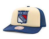 Kšiltovka Mitchell & Ness - NHL Vintage Block Trucker - New York Rangers - Cream