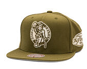 Kšiltovka Mitchell & Ness - NBA Fashion Basic Snapback - Boston Celtics - Olive