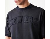 Triko New Era - Branded Washed Oversized Tee - Black