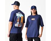Triko New Era - Branded Location Oversized Tee - Navy