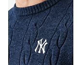 Svetr New Era - MLB Cable Knit Crew - NY Yankees - Navy