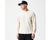 Triko New Era - Branded Longsleeve Waffle Tee - Cream