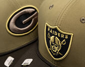 Kšiltovka New Era - NFL25 "Salute to Service" - 9SEVENTY Stretch-Snap - Las Vegas Raiders