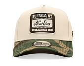 Kšiltovka New Era - Branded Camo Patch 9FORTY A-Frame - Stone / Woodland Camo
