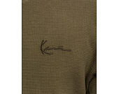 Triko S Dlouhým Rukávem Karl Kani - Signature Boxy Waffle Longsleeve - Green