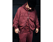 Mikina New Era - Branded Washed Full-Zip Hoody - Burgundy