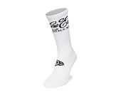 Ponožky New Era - Script Crew Socks 1pk - White / Navy