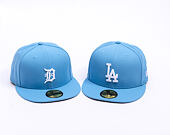 Kšiltovka New Era - MLB Seasonal 59FIFTY - LA Dodgers - Sky Blue / Pink UV