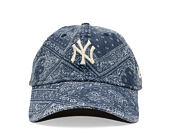 Kšiltovka New Era - MLB Washed Paisley 9TWENTY - NY Yankees - Navy