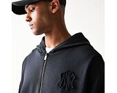 Mikina New Era - MLB Washed Full Zip Hoody - NY Yankees - Black