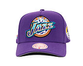 Kšiltovka Mitchell & Ness - Utah Jazz - Double Clutch Pro Snapback Hwc - Purple