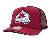 Kšiltovka Mitchell & Ness - Colorado Avalanche - Evergreen Trucker - Maroon