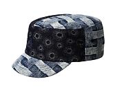 Kšiltovka Kangol - TRENDS PACK - Denim Mashup Army Cap - Blue Picnic