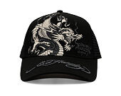 Kšiltovka Ed Hardy - Mono Giant Dragon Twill Front Mesh Trucker - Black/Black
