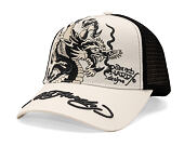 Kšiltovka Ed Hardy - Mono Giant Dragon Twill Front Mesh Trucker - White/Black