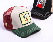 Kšiltovka Capslab - Trucker Peanuts - Cool Joe - White / Red /Green