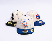 Kšiltovka New Era - MLB Retro Linen Pinstripe 59FIFTY Retro Crown - NY Mets - Mr. Met - Off White