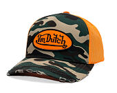 Kšiltovka Von Dutch - Trucker - Classic Logo Camo/Orange