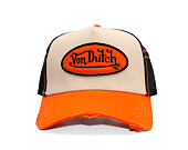 Kšiltovka Von Dutch - Trucker - Classic Logo Orange/Green