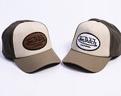 Kšiltovka Von Dutch - Trucker - Cali Patch Olive/Brown