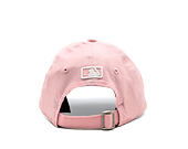 Dětská Kšiltovka New Era - MLB Linen 9FORTY M-CROWN - LA Dodgers - Pink Rouge / White