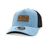 Kšiltovka New Era - Branded Denim Leather Patch 9FORTY A-Frame Trucker - Navy