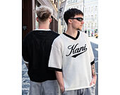 Triko Karl Kani - Cursive Varsity Crochet Boxy T-Shirt - White