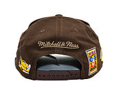 Kšiltovka Mitchell & Ness - NBA - La Script 2.0 - Los Angeles Lakers - Brown/Black