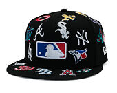 Kšiltovka New Era - MLB All Over Logo 59FIFTY - Black