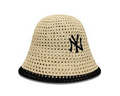 Dámský Klobouk New Era - MLB Explorer Bucket Explorer Bucket - NY Yankees - Stone / Black