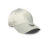Dámská Kšiltovka New Era - MLB Satin Bow Back 9FORTY - NY Yankees - Grey