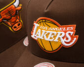 Kšiltovka Mitchell & Ness - NBA - Chestnut Peak - Los Angeles Lakers - Brown