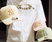 Kšiltovka New Era - MLB Outline 9FORTY A-Frame Trucker - NY Yankees - Cream / Orange
