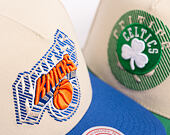 Kšiltovka Mitchell & Ness - Off Tilted - NBA - New York Knicks - Off White