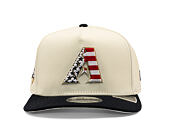 Kšiltovka New Era - MLB "American Flag" 9FIFTY - Arizona Diamondbacks - Chrome White