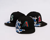 Kšiltovka New Era - MLB "Tidal Wave" 59FIFTY - Arizona Diamondbacks - Black