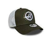 Kšiltovka New Era - F1 Seasonal 9FORTY A-Frame Trucker - HAAS F1 - New Olive