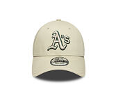 Kšiltovka New Era - MLB Team Outline 9FORTY - Oakland Athletics - Stone / Cilantro Green