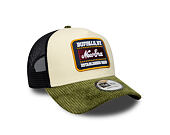 Kšiltovka New Era - Branded Patch Cord 9FORTY A-Frame Trucker - Cream / New Olive