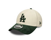 Kšiltovka New Era - MLB Cord 9FORTY M-CROWN - LA Dodgers - Cream / Cilantro Green