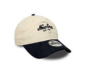 Kšiltovka New Era - Branded Cord Mix 9TWENTY - Cream / Navy