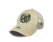 Dámská Kšiltovka New Era - Branded Velour 9FORTY M-CROWN A-Frame Trucker - Cream