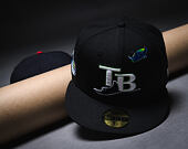 Kšiltovka New Era - MLB IMAGE DROP 59FIFTY - Tampa Bay Rays - Black