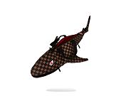 Taška Sprayground - Sharks In Paris Wtf Bubble Brown Check Shark Duffle