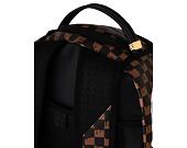 Batoh Sprayground - Brown And Cream Drip Check Shark Backpack