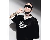Triko Karl Kani - Cursive Varsity Crochet Boxy T-Shirt - Black
