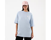 Triko New Era - Branded Block Party Graphic Oversized Tee - Sky Blue